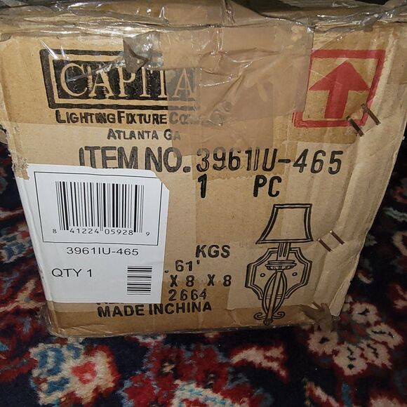 Foxborough Sconce Iron & Umber Capital Lighting 3961IU-465 Wall Sconce New n Box - Picture 5 of 8